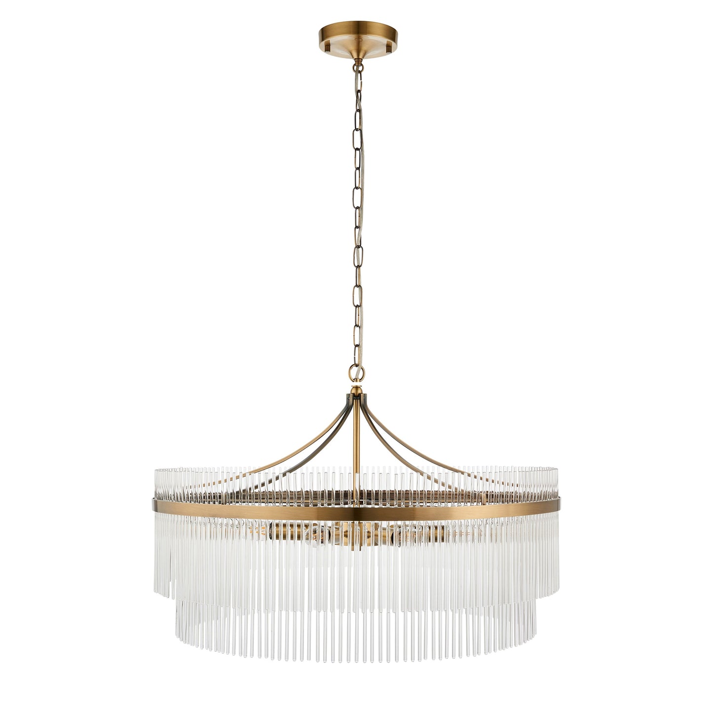 Menton 7 Pendant Light (Antique Brass)