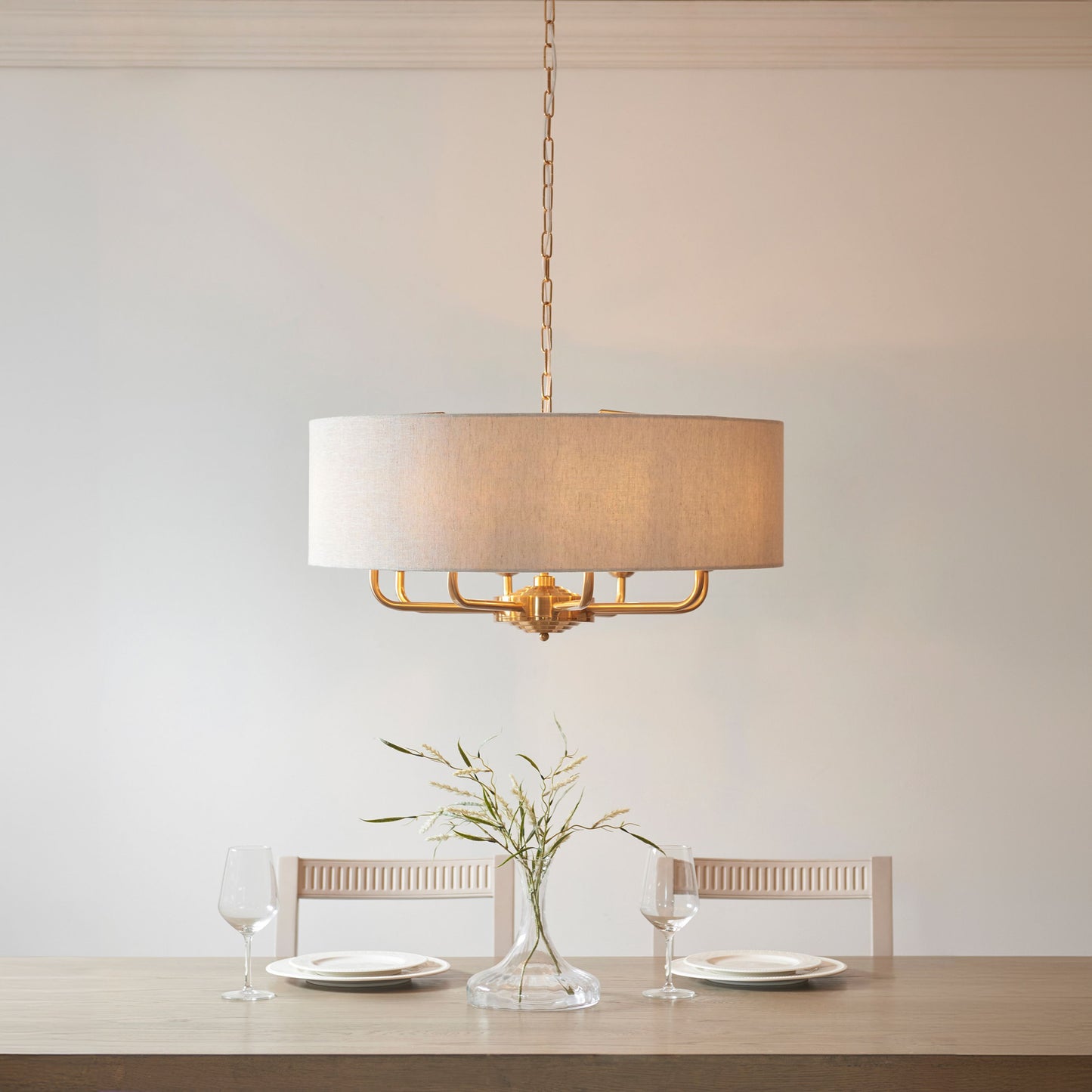 Galway 8 Pendant Light (Vintage Brass)