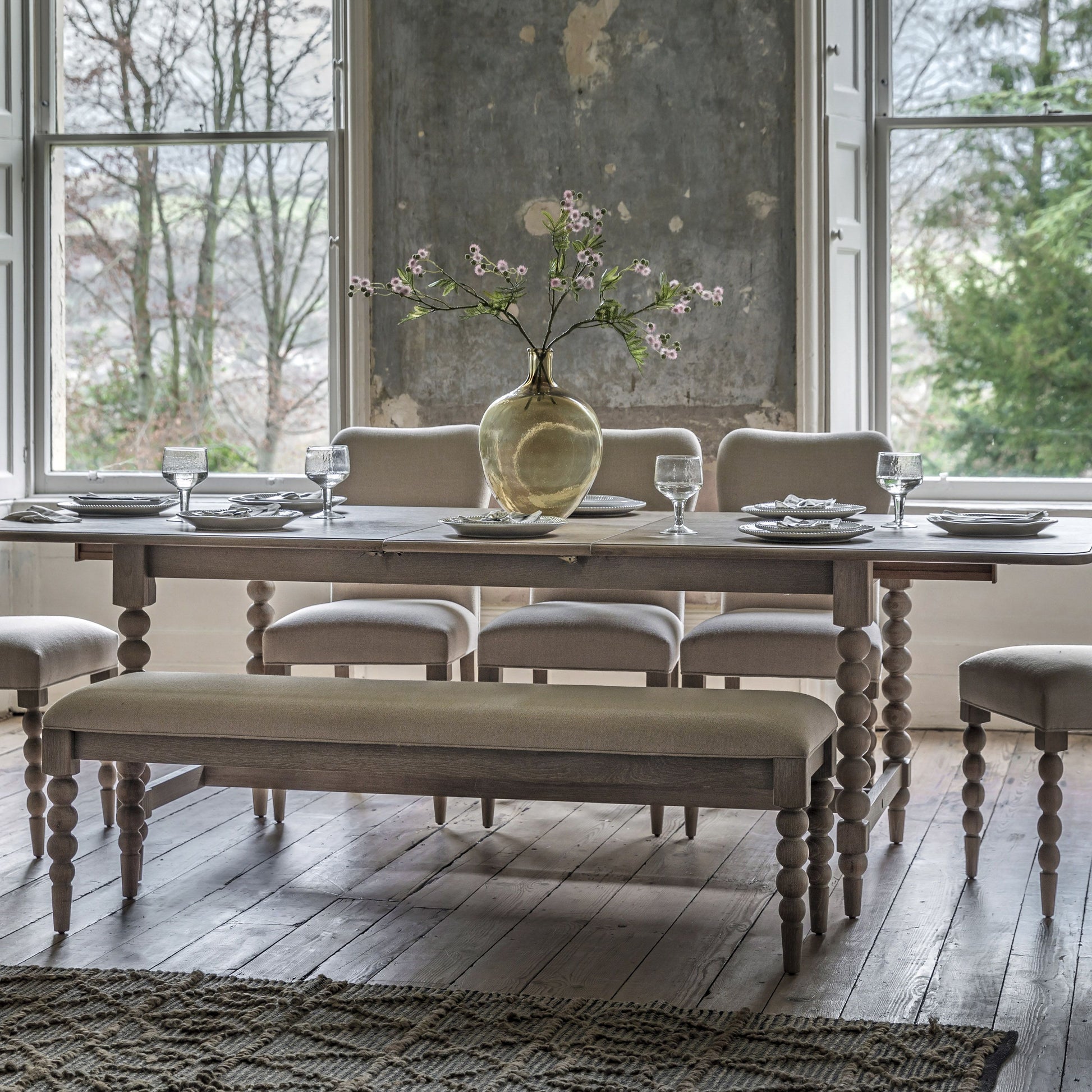 Dining Chair with Bobbin Detail