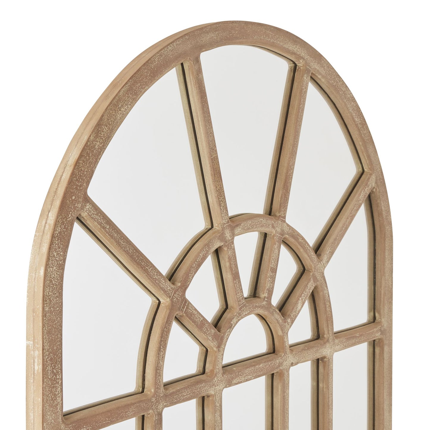 Maine Arched Paned Wall Mirror