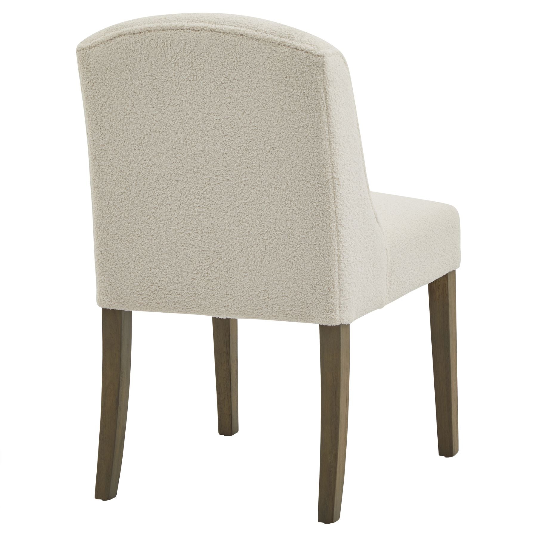 Cream Bouclé Dining Chair