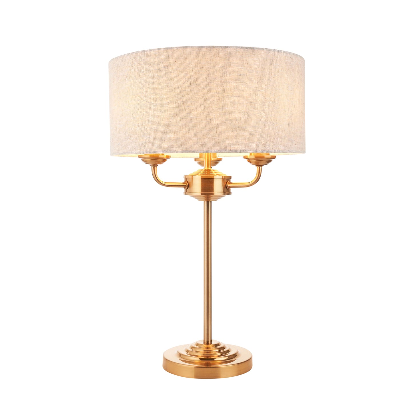 Galway 3 Light Table Lamp (Vintage Brass)