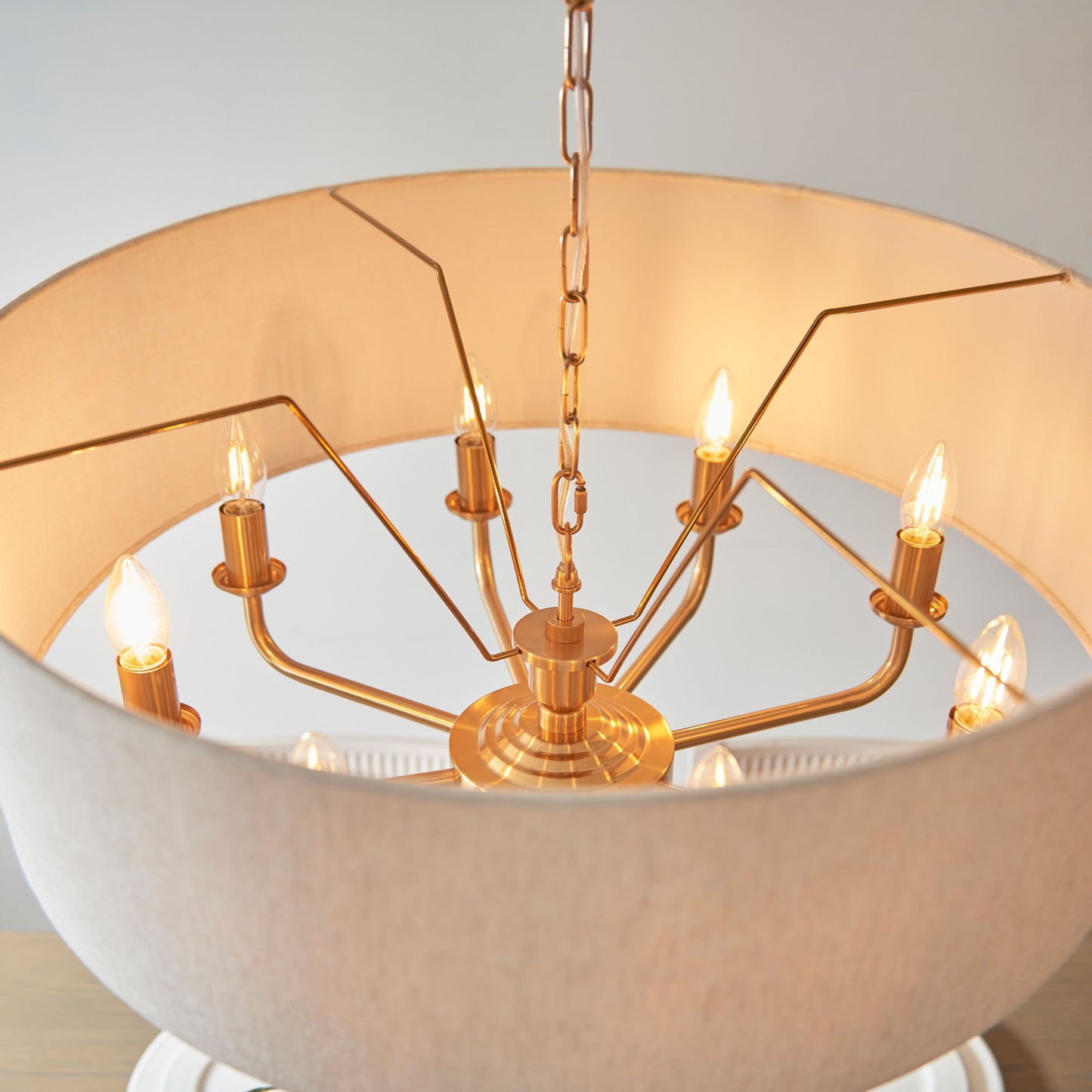 Galway 8 Pendant Light (Vintage Brass)