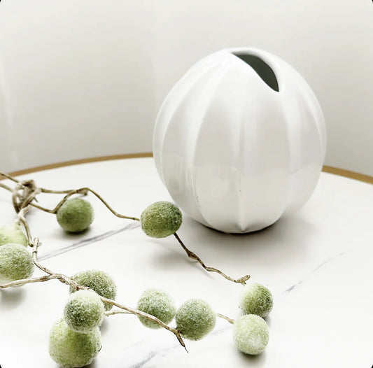 Small Ceramic Vase (White)