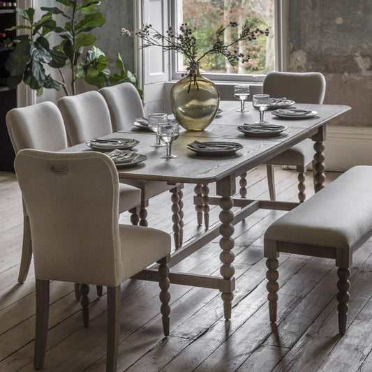 Dining Table with Bobbin Detail