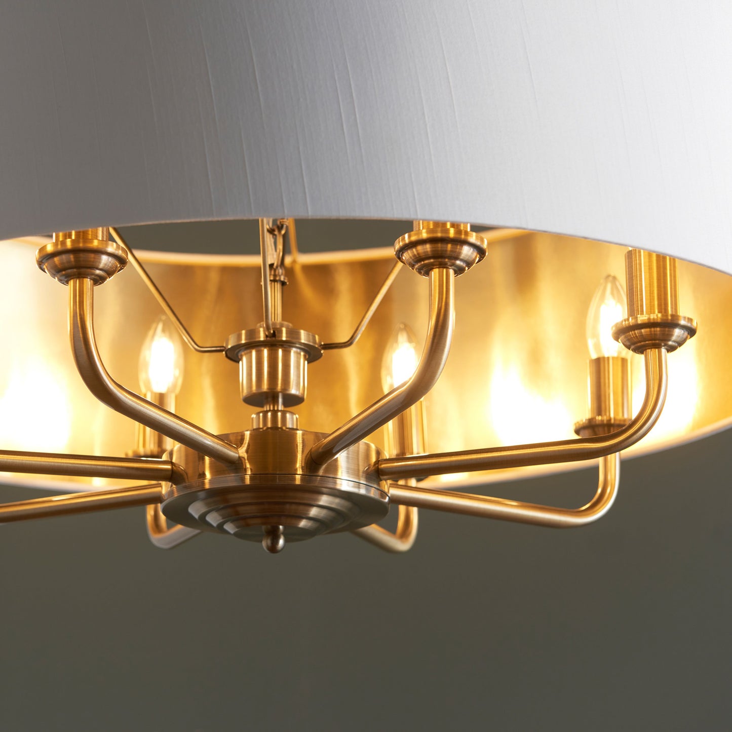 Galway 8 Pendant Light (Antique Brass)