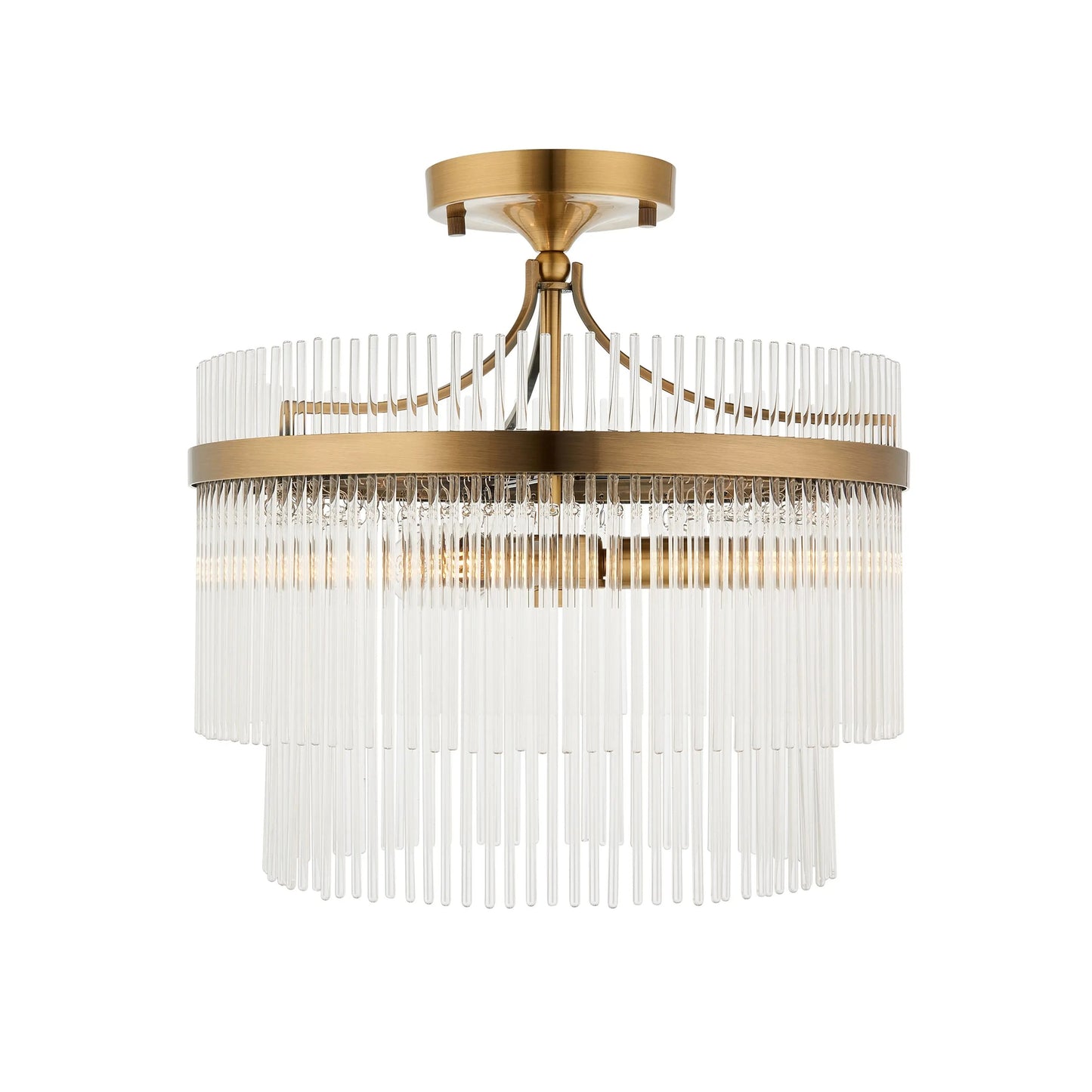 Menton 3 Ceiling Light (Antique Brass)