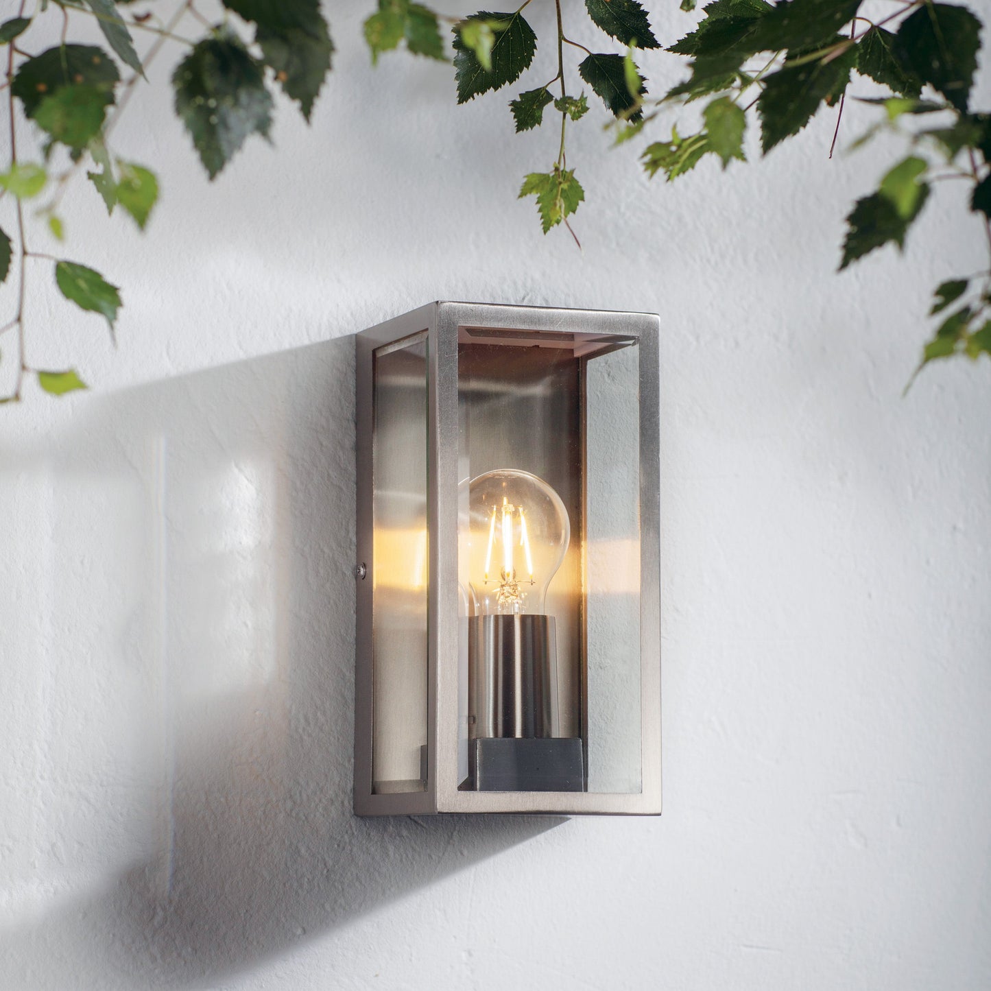 Wolford Outdoor Wall Light (Brushed Steel)