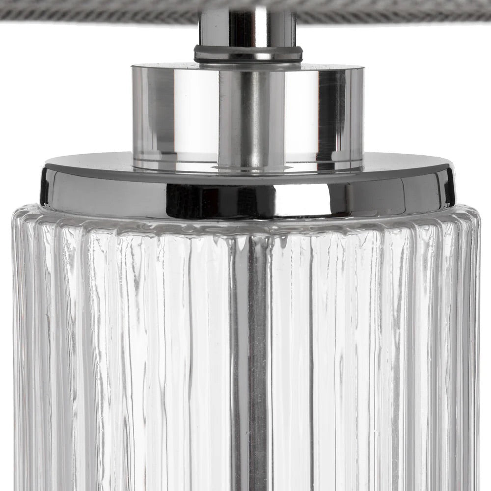 Hamilton Chrome Table Lamp (Grey)
