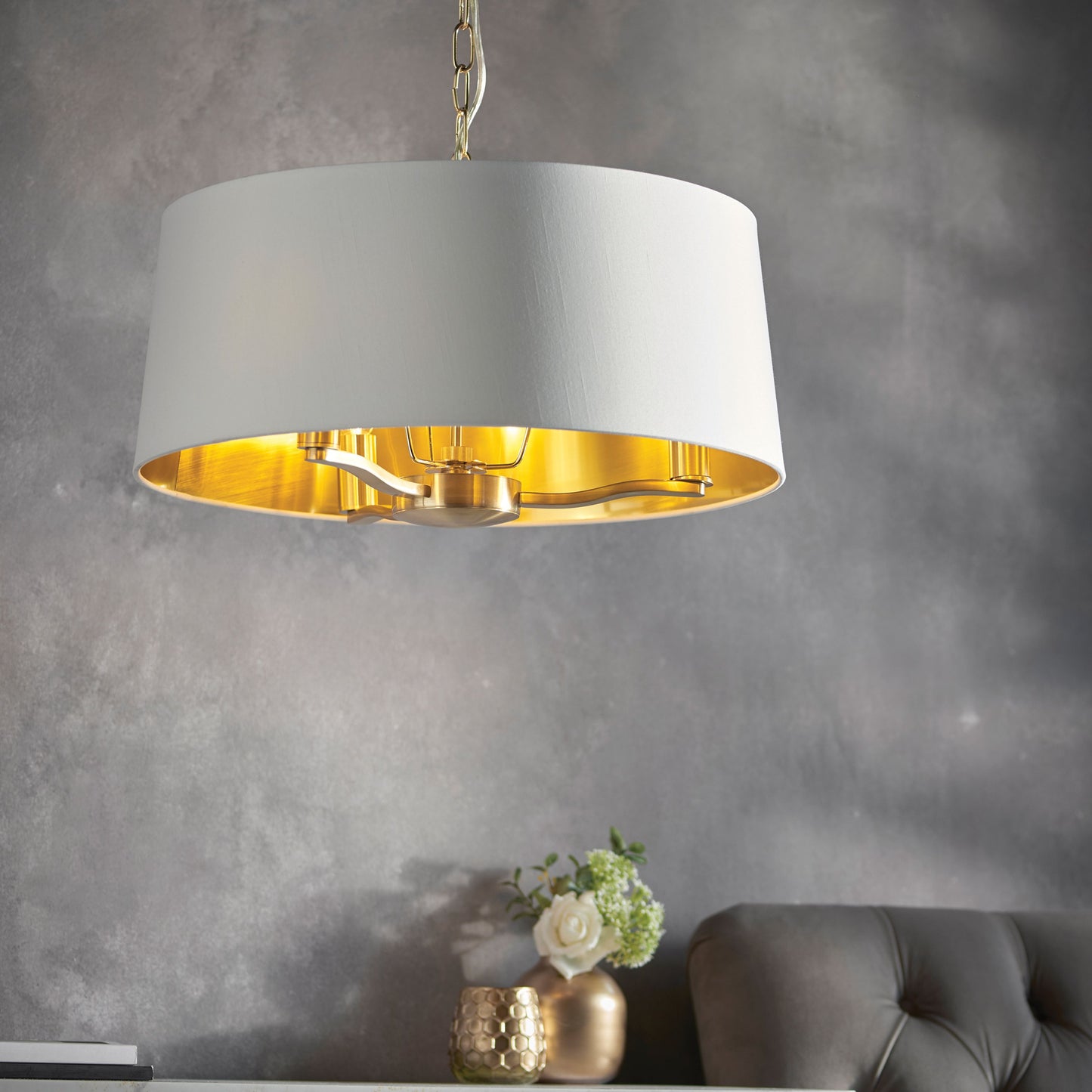 Brushed Gold Pendant Light