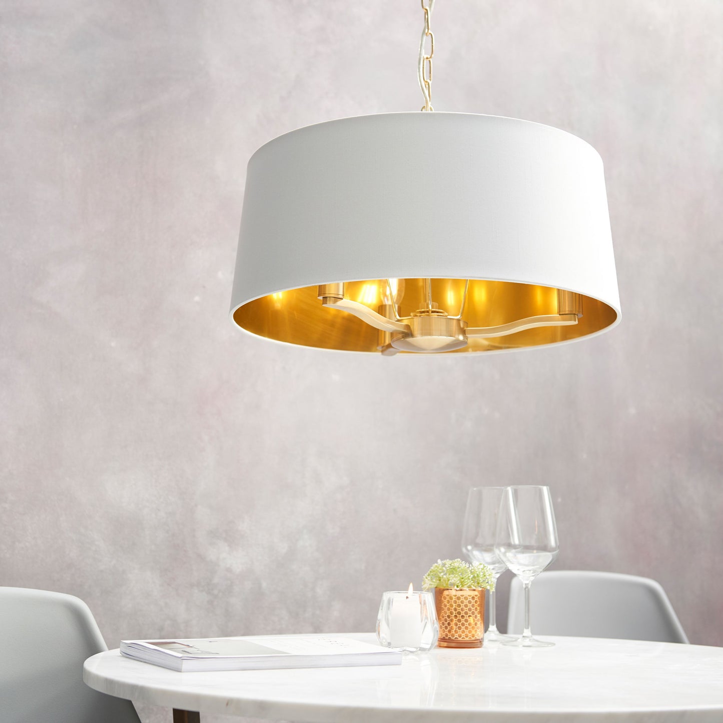 Brushed Gold Pendant Light