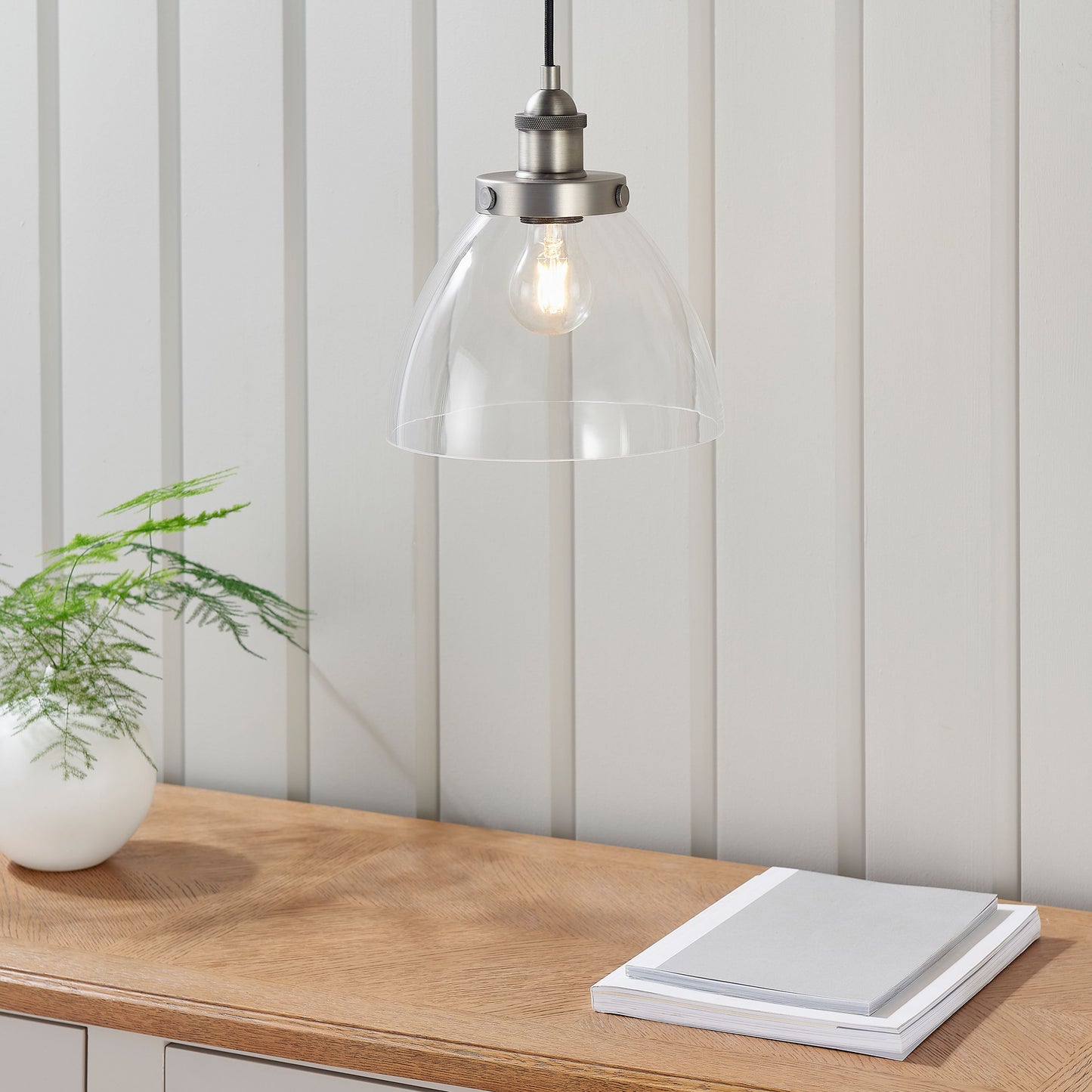 Baxter Pendant Light (Brushed Silver)