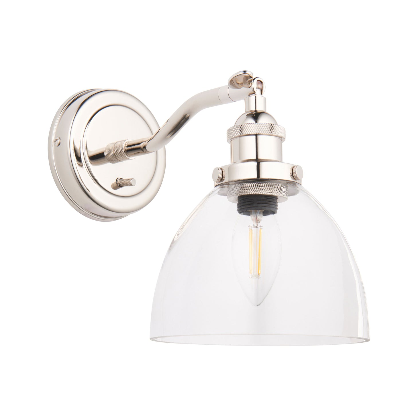 Baxter Wall Light (Bright Nickel)