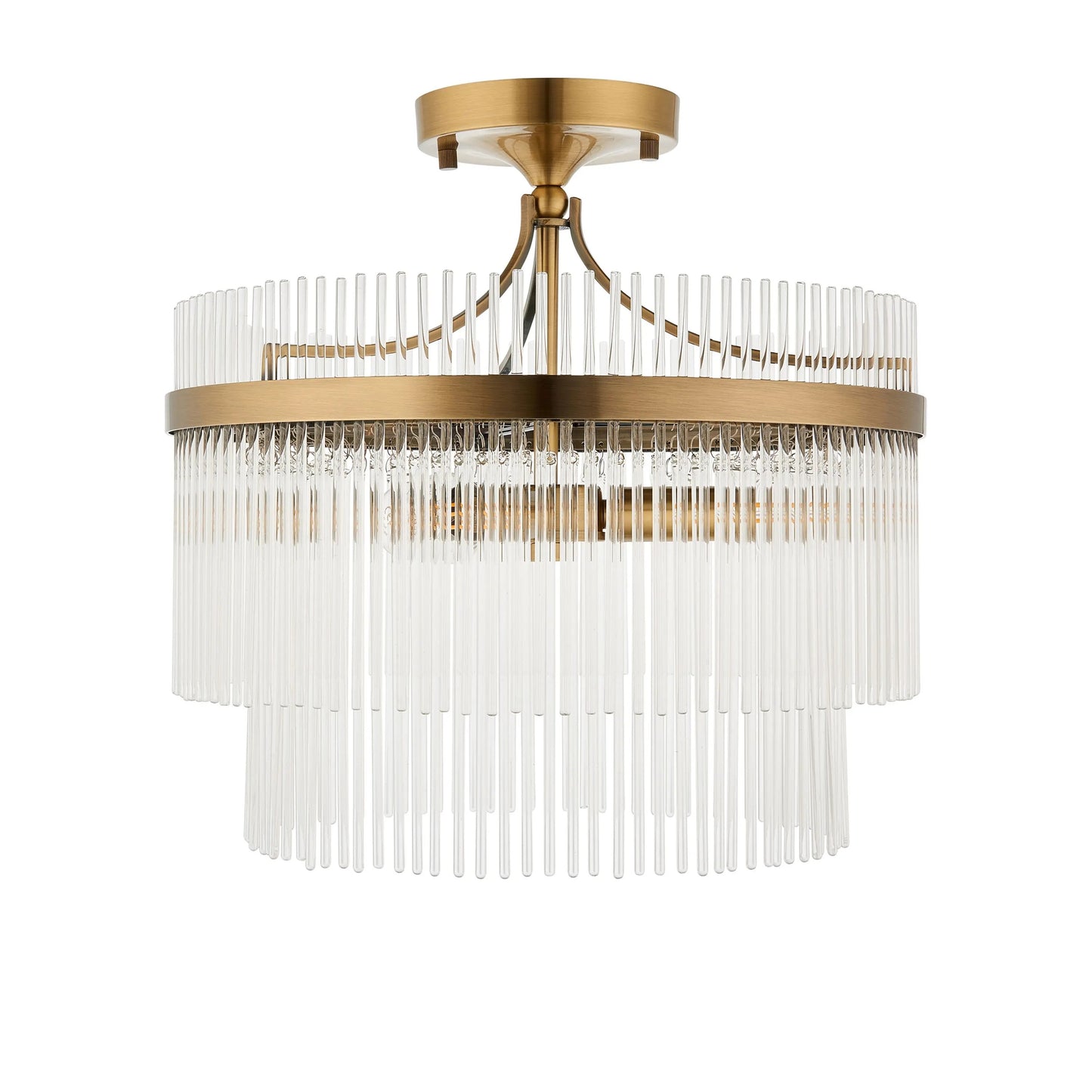 Menton 3 Ceiling Light (Antique Brass)