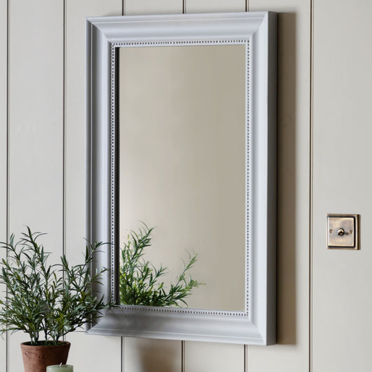 Brighton Small Rectangle Mirror (Stone)