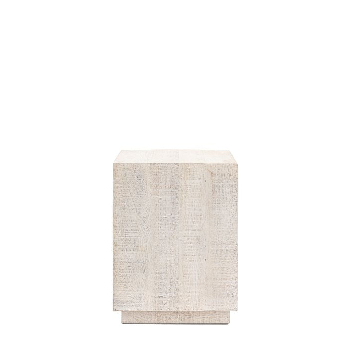 Whitewashed Side Table