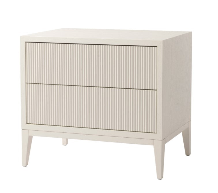 Amber Bedside Table (White)