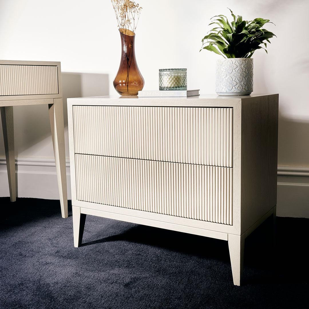 Amber Bedside Table (Grey)