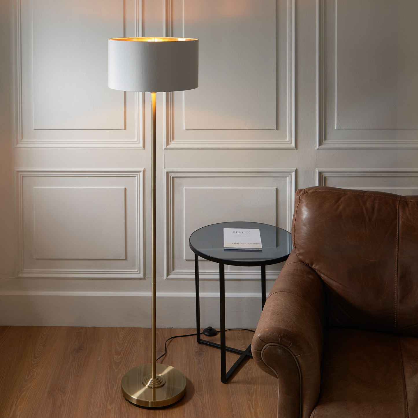 Galway Floor Lamp (Antique Brass)