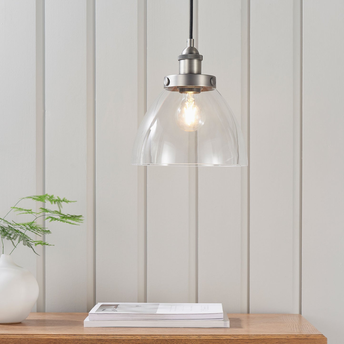 Baxter Pendant Light (Brushed Silver)