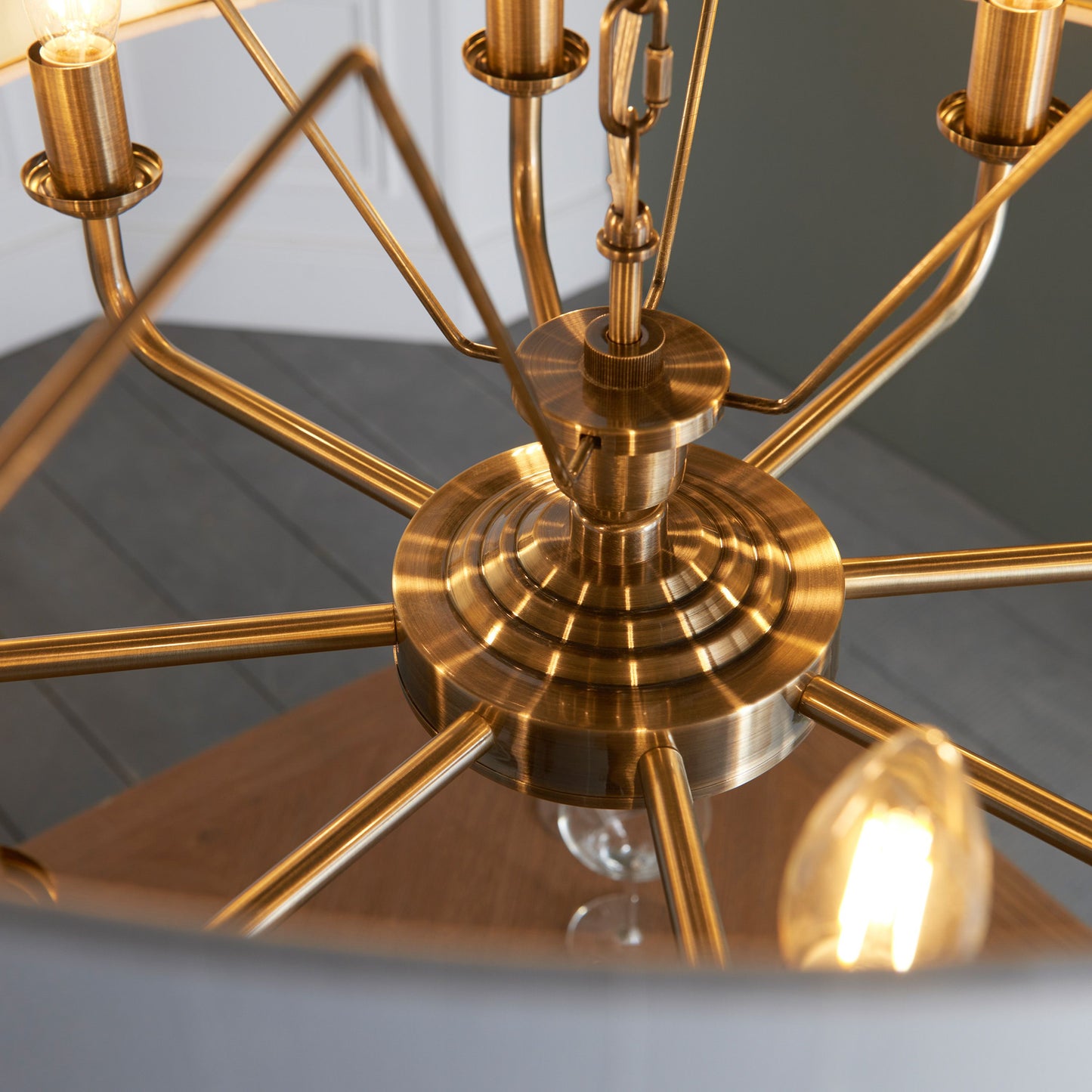 Galway 8 Pendant Light (Antique Brass)
