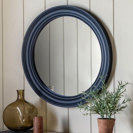 Brighton Round Mirror (Lead)