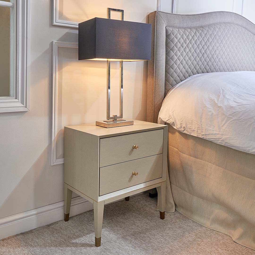 Barton Bedside Table (Grey)