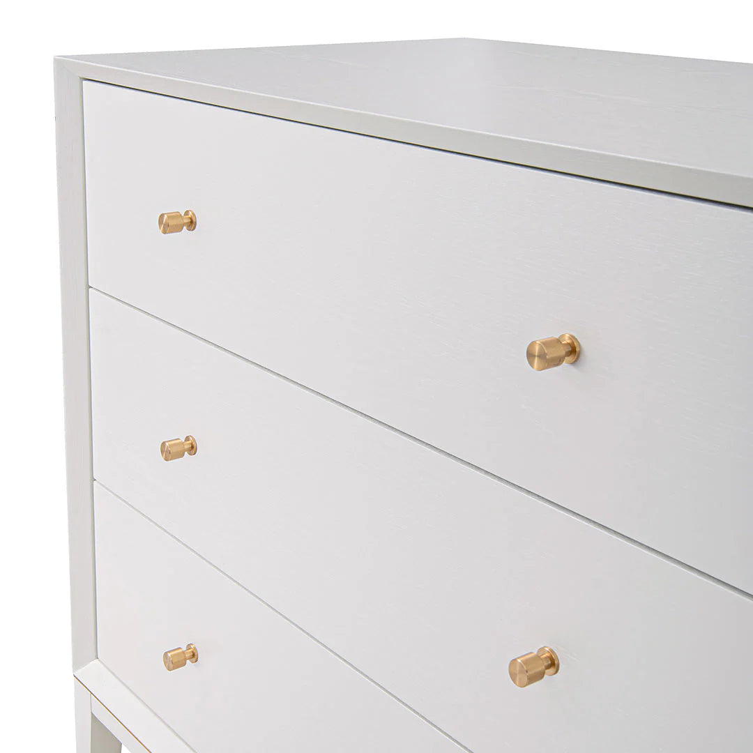 Barton 3 Drawer Chest (White)