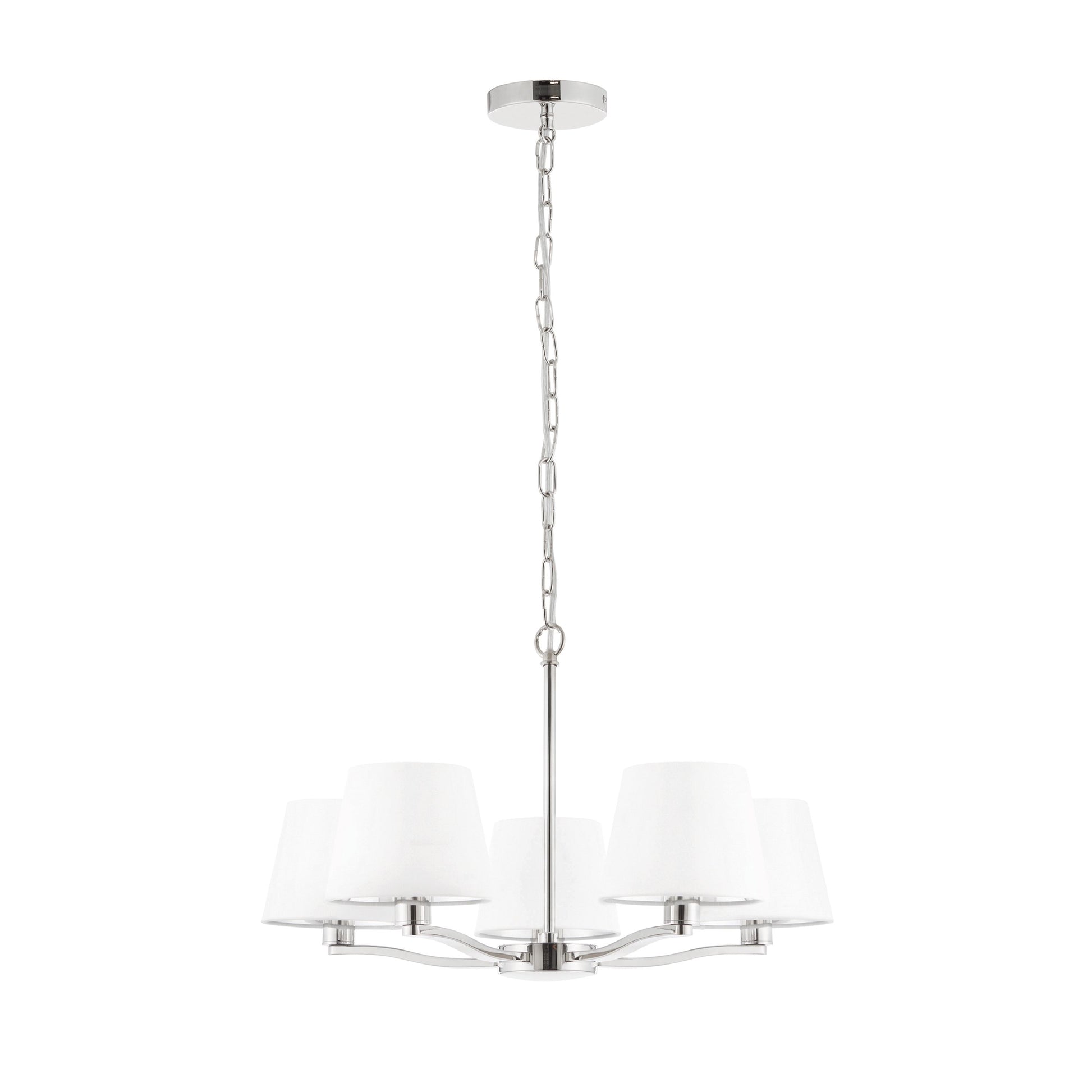 5 Pendant Light (Bright Nickel)