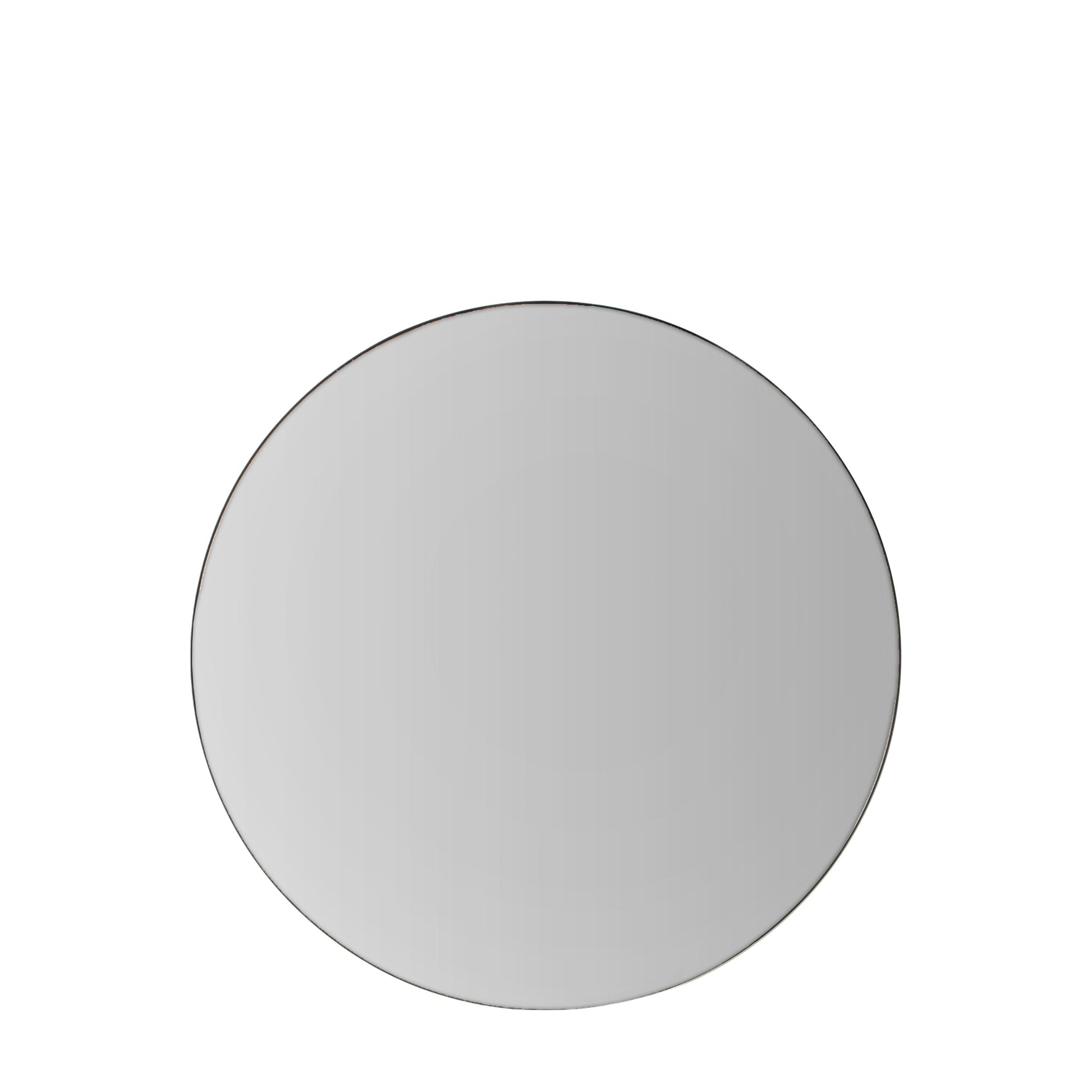 Round Mirror with Black Frame