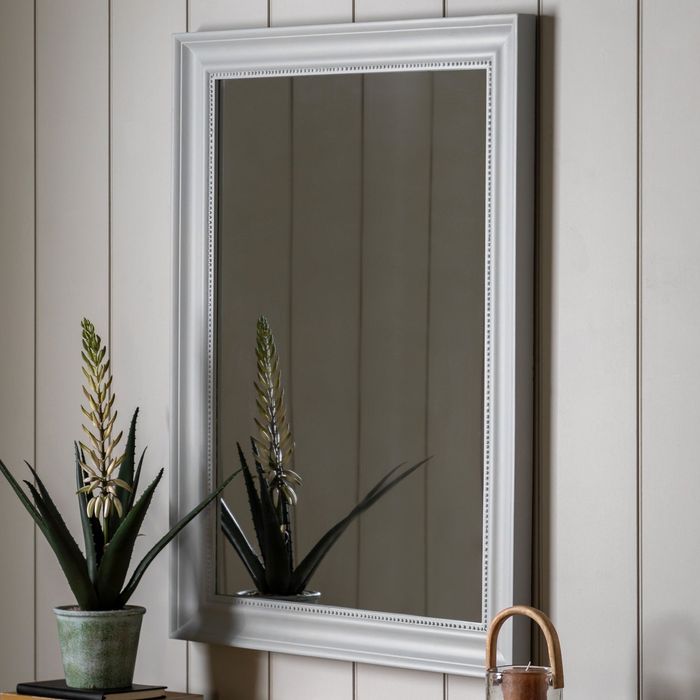 Brighton Large Rectangle Mirror (Stone)