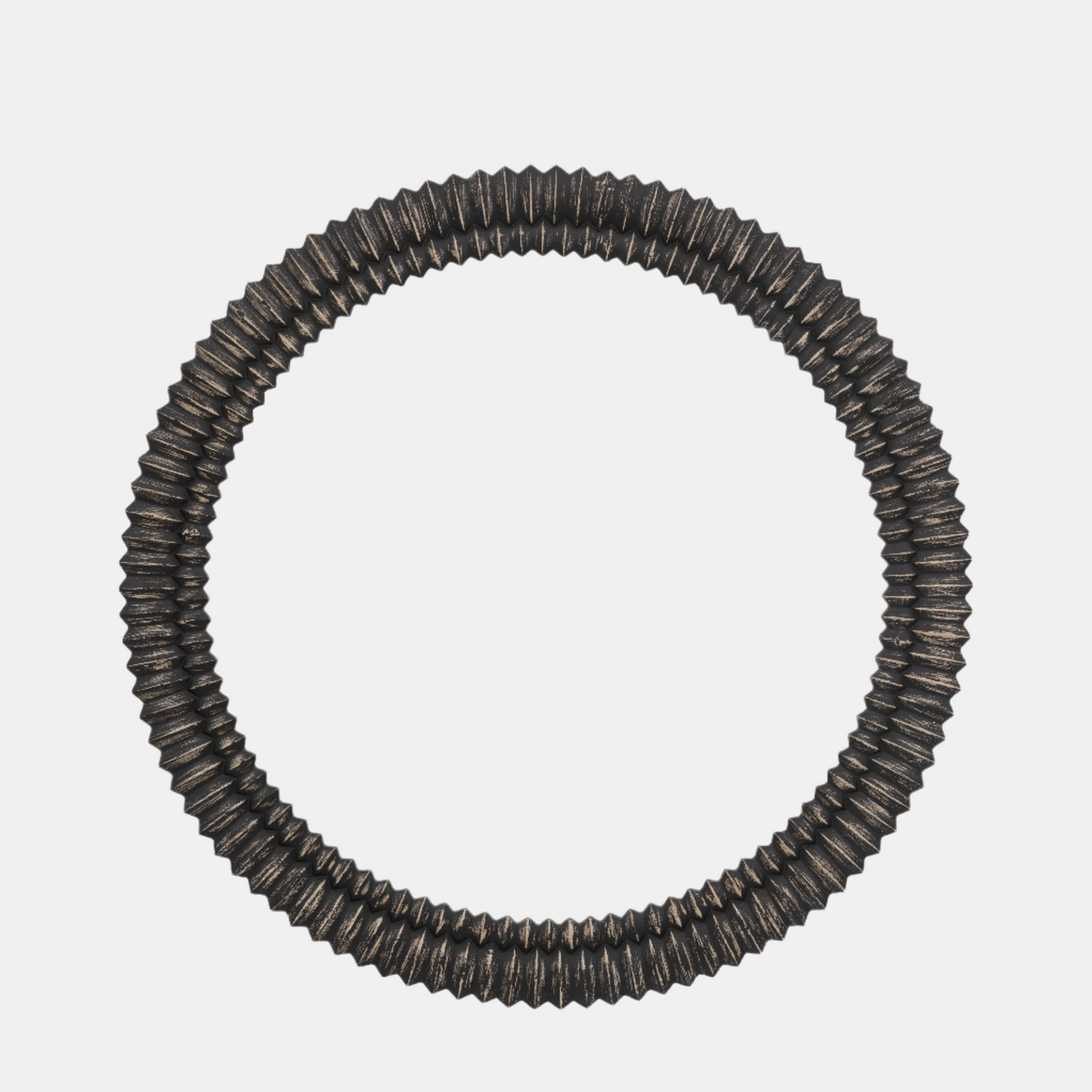 Wycombe Round Mirror (Blackwashed)