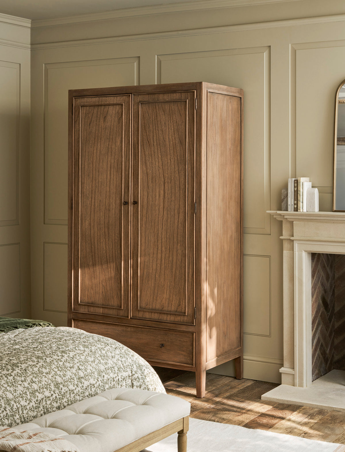 Chesterton Double Wardrobe - Bayur Wood, Natural