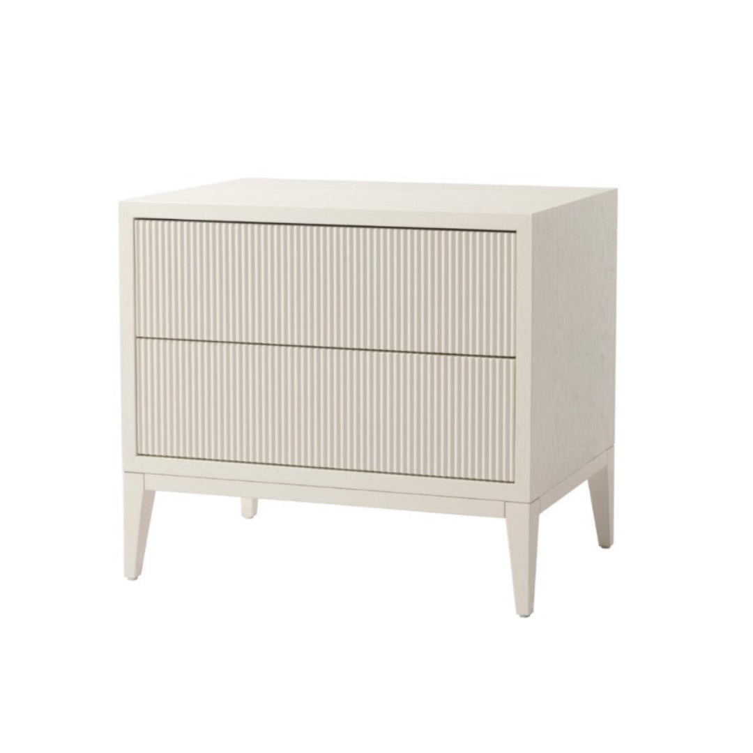 Amber Bedside Table (White)