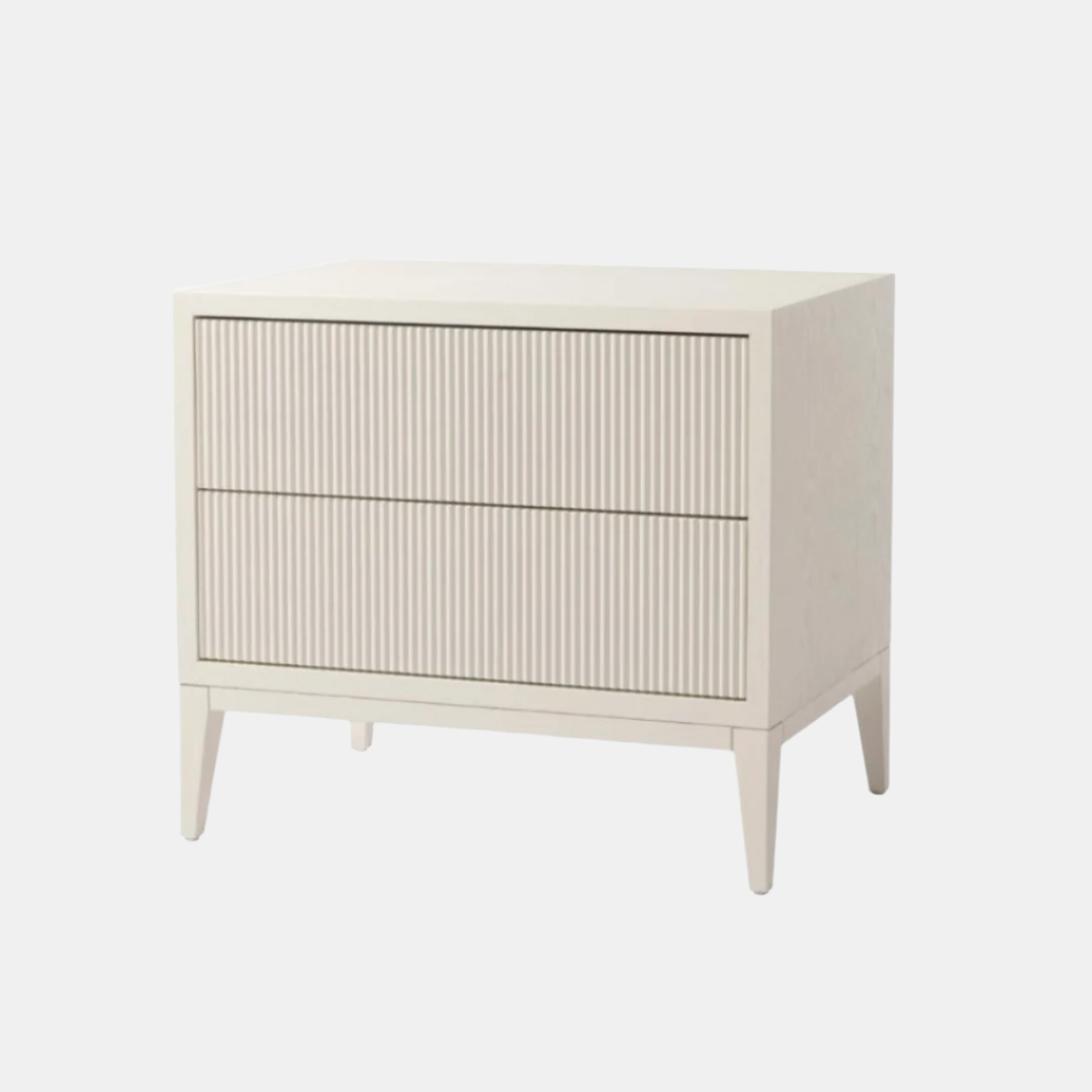 Amber Bedside Table (White)