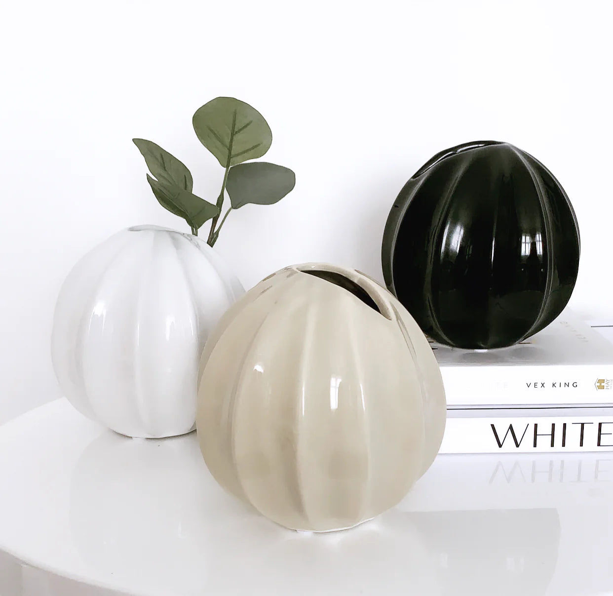 Small Ceramic Vase (White)