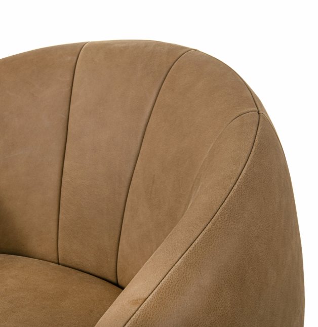 Chambers Swivel Chair (Caramel)