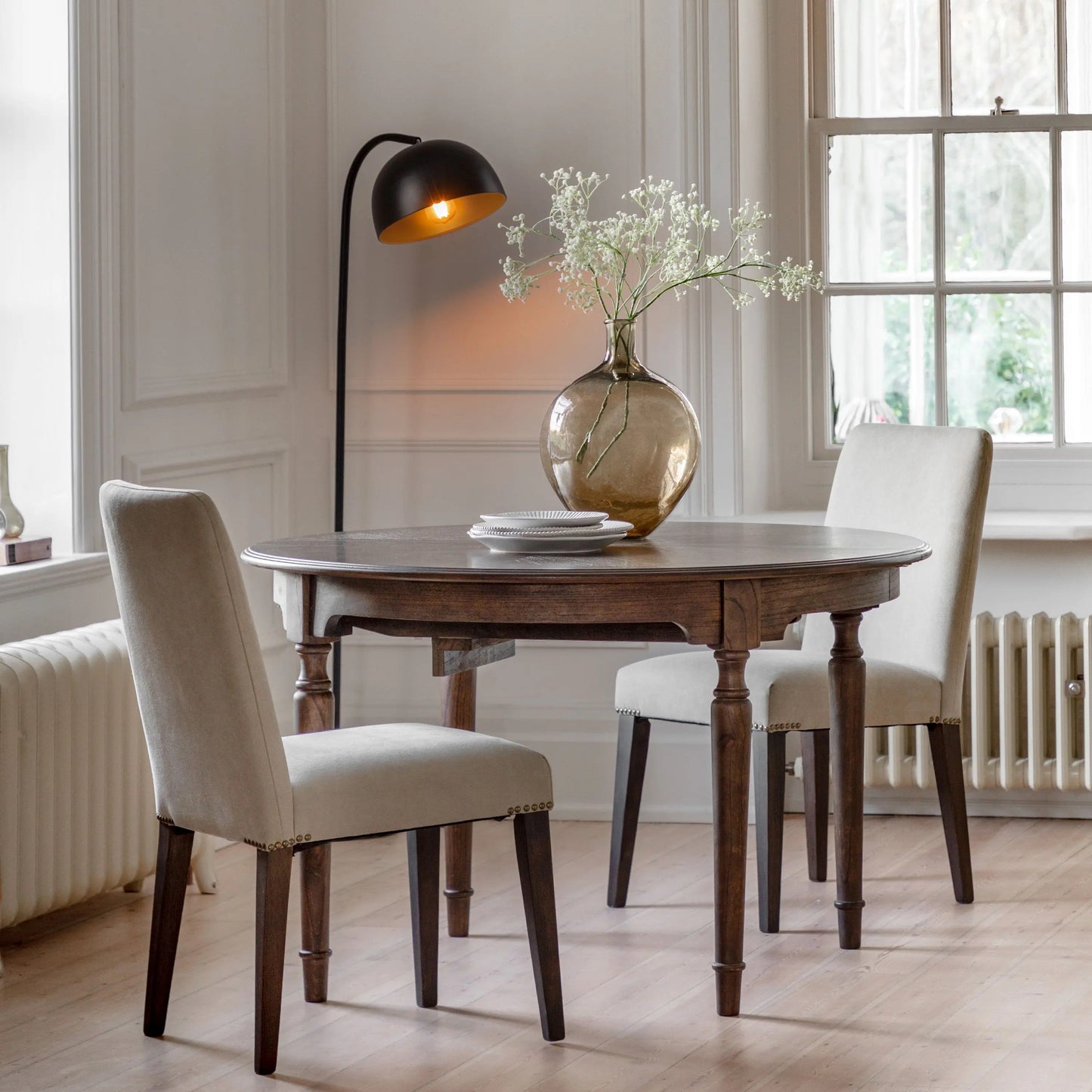 Lydon Dining Set - Extending Round Table and 6 Chairs