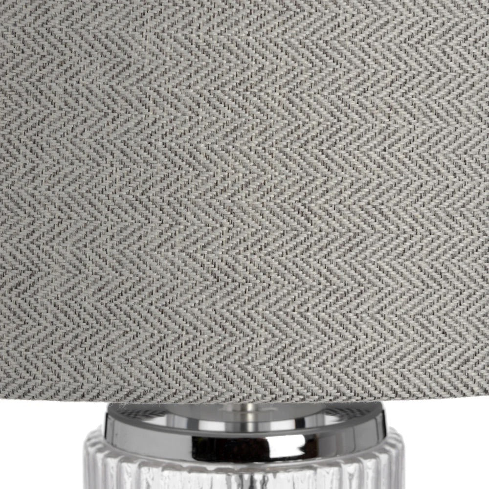 Hamilton Chrome Table Lamp (Grey)