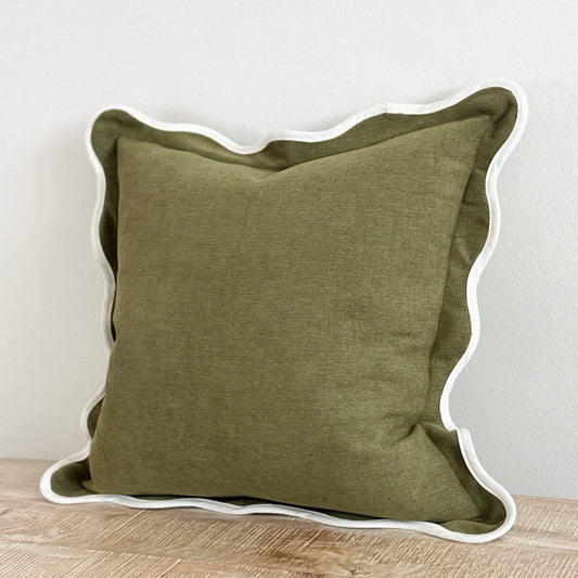 Georgia Olive Cushion Cover (45x45cm)
