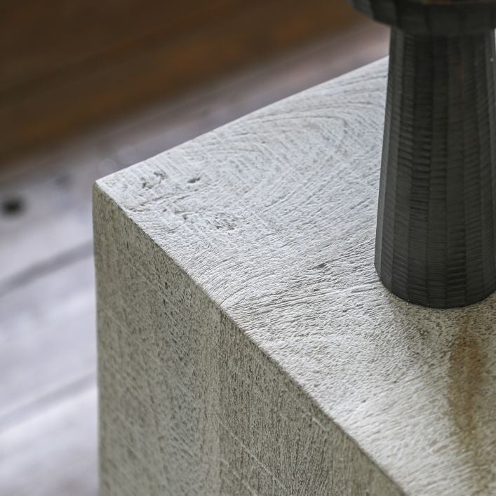 Whitewashed Side Table