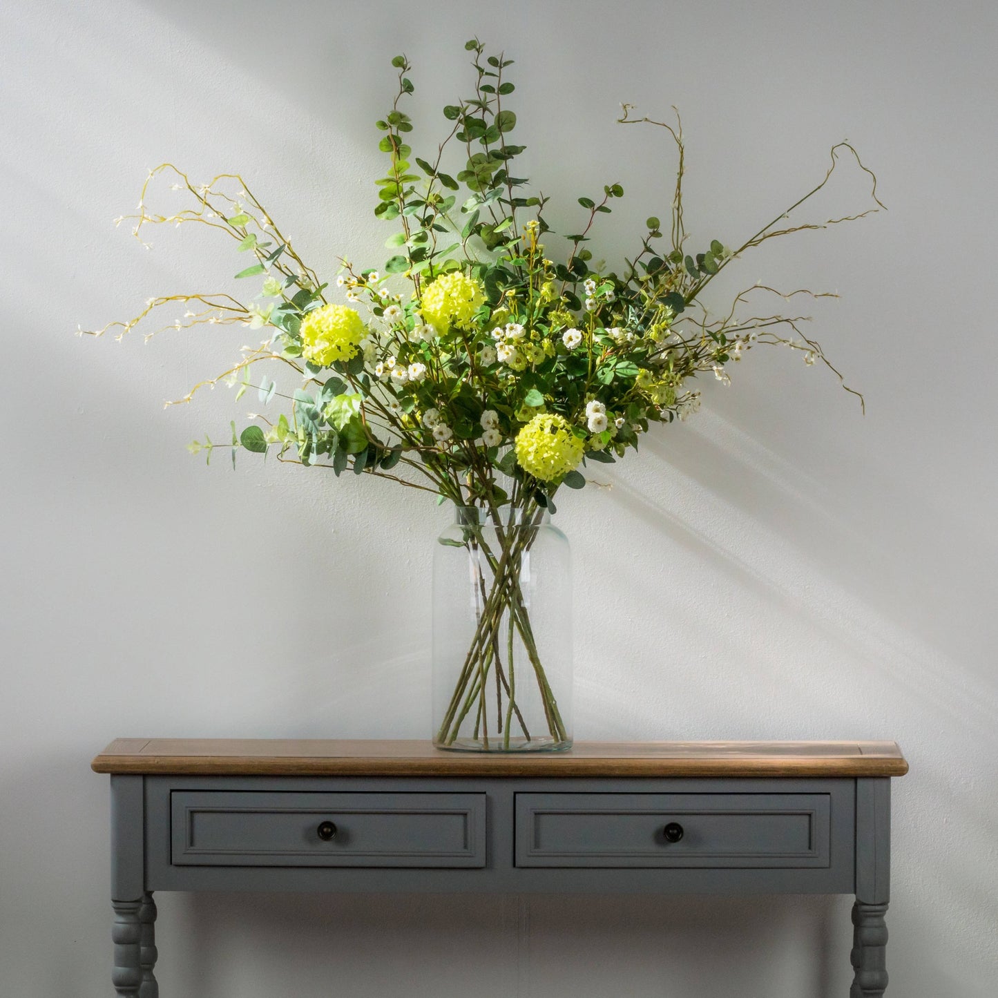 Artificial /Faux Green Viburnum Spray