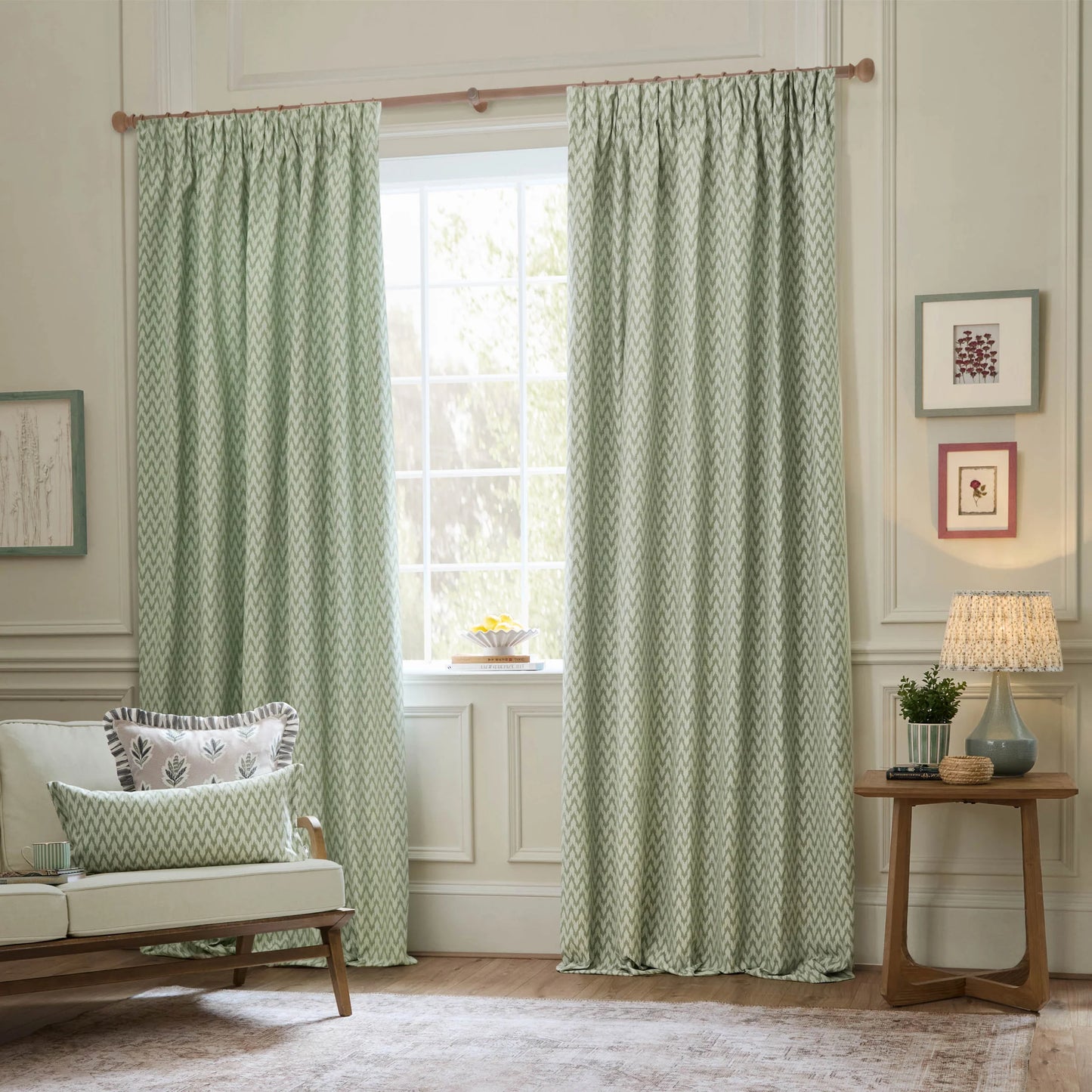 Sanderson Sage Woven Jacquard Cushion