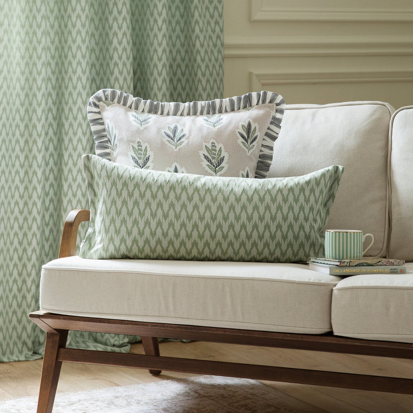 Sanderson Sage Woven Jacquard Cushion