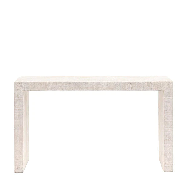 Whitewashed Console Table
