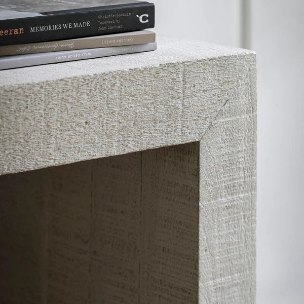 Whitewashed Console Table