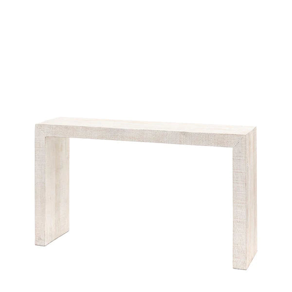 Whitewashed Console Table