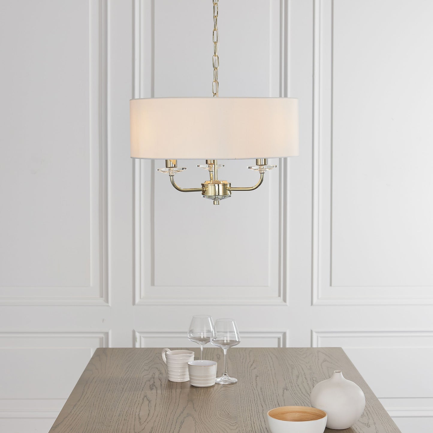 Griffin 3 Pendant Light (Brass)
