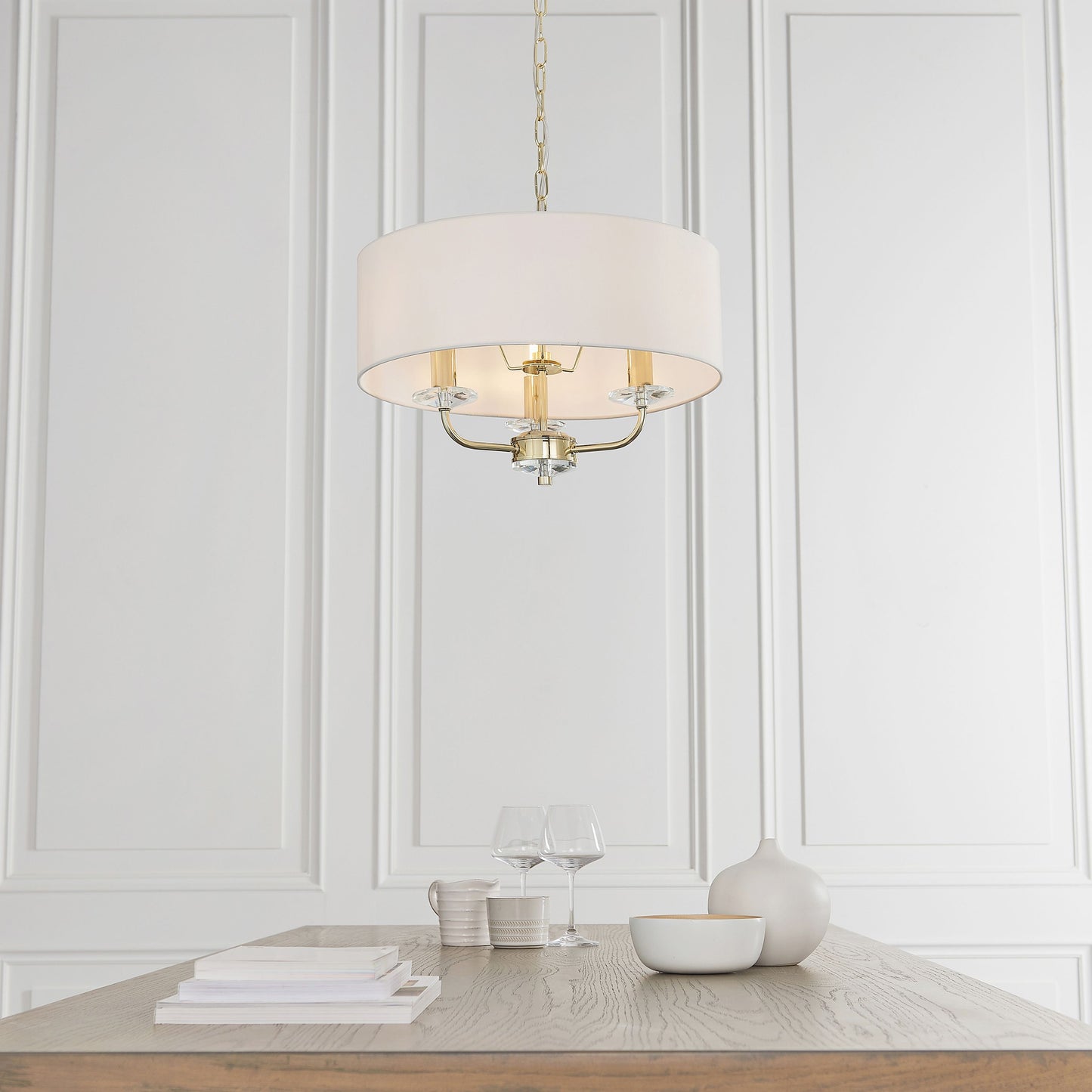 Griffin 3 Pendant Light (Brass)