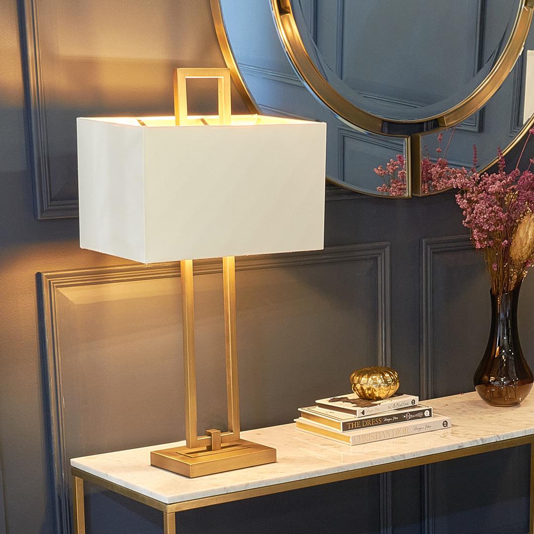 Jasper Table Lamp (Antique Brass)